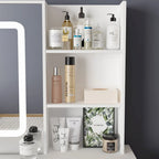 39.4 W Dresser Makeup Vanity Set with Stool and Mirror Room