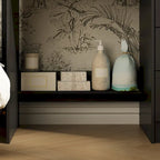 39.4 W Dresser Makeup Vanity Set with Stool and Mirror Room