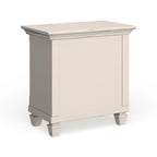 White Pine Wood 3-Drawer Nightstand