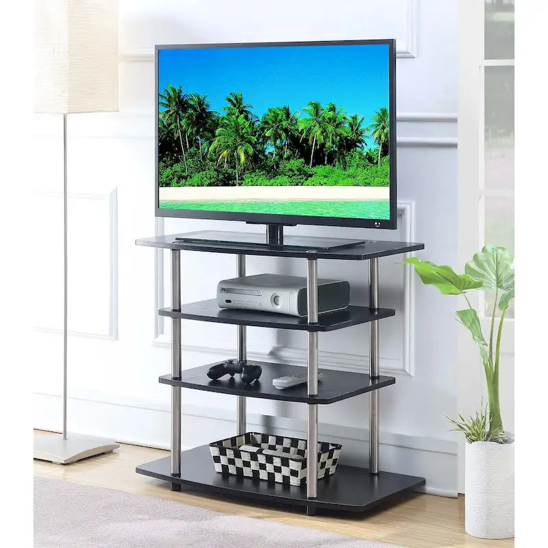 4 Tier Highboy TV Stand for TVs up to 37 Inches
