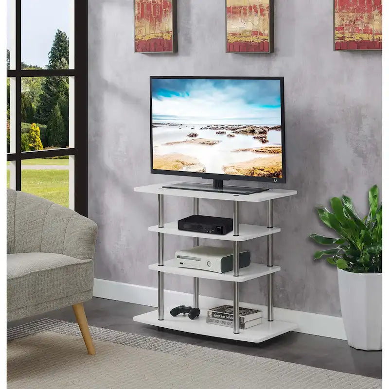 4 Tier Highboy TV Stand for TVs up to 37 Inches
