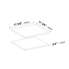 Solid Wood Wardrobe Shelves, Set of 2