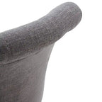 Adjustable Height Swivel Office Chair with Linen Fabric Upholstery
