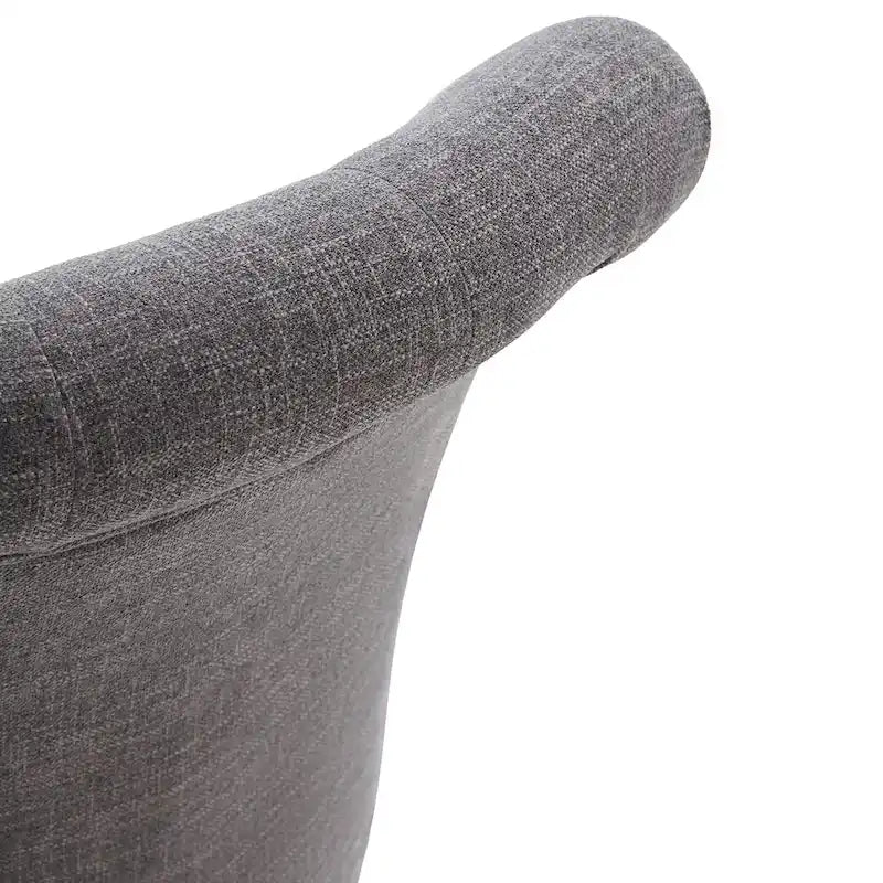 Adjustable Height Swivel Office Chair with Linen Fabric Upholstery
