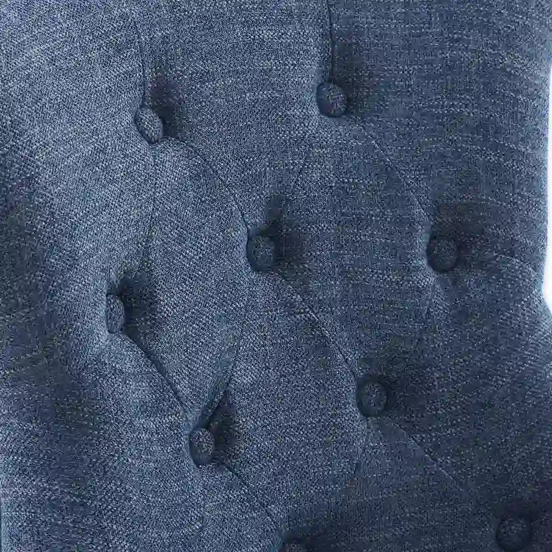 Adjustable Height Swivel Office Chair with Linen Fabric Upholstery