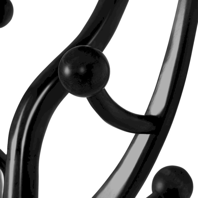 Rubberwood Freestanding Coat Rack with 8 Hooks - 24.5W x 70.87H