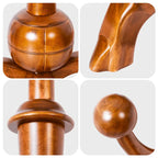 Rubberwood Freestanding Coat Rack with 8 Hooks - 24.5W x 70.87H