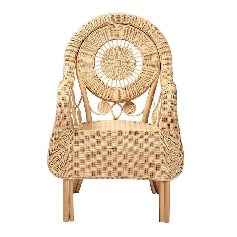 Bohemian Natural Rattan Arm Chair