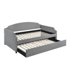 Upholstered Twin Daybed with Pull-Out Trundle
