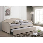 Upholstered Twin Daybed with Pull-Out Trundle