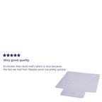 36 x 48 Carpet Chair Mat with Lip and Scuff and Slip Resistant Textured Top