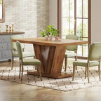 47 Farmhouse Small Rectangle Dining Table for Kitchen Dining Room