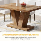 47 Farmhouse Small Rectangle Dining Table for Kitchen Dining Room