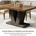 47 Farmhouse Small Rectangle Dining Table for Kitchen Dining Room
