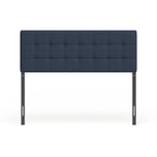 Navy Blue Upholstered Headboard with Tufted Design