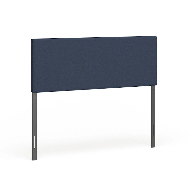 Navy Blue Upholstered Headboard with Tufted Design