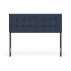 Navy Blue Upholstered Headboard with Tufted Design
