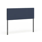 Navy Blue Upholstered Headboard with Tufted Design