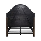 Saddle Brown Upholstered Panel Bed Frame - King & Queen
