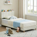 Twin Bed Frames With Velvet Platform Bed Mattress Foundation