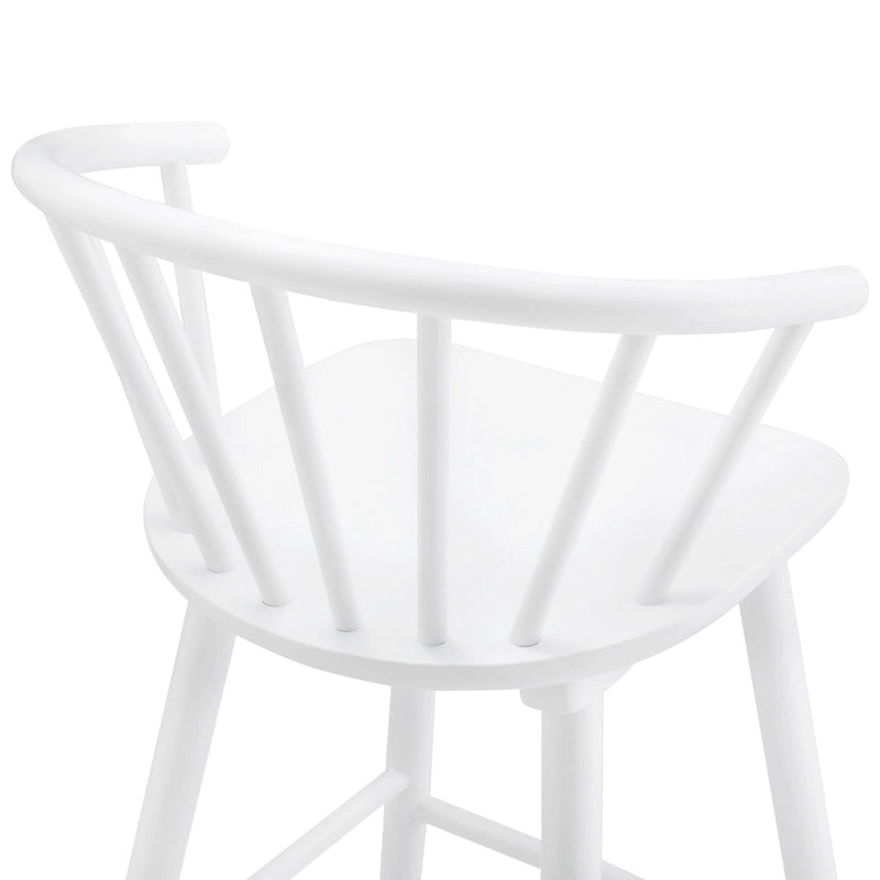 Set of 3 Counter Height Stool 24.in Bar Stools with Solid Wood Frame and Spindle Back for Kitchen Island