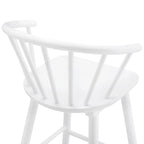 Set of 3 Counter Height Stool 24.in Bar Stools with Solid Wood Frame and Spindle Back for Kitchen Island