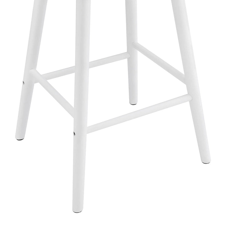 Set of 3 Counter Height Stool 24.in Bar Stools with Solid Wood Frame and Spindle Back for Kitchen Island