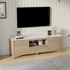 58 TV stand with LED Lights Entertainment Center TV cabinet with Storage for Up to 80 inch for Gaming Living Room Bedroom