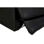 Genuine leather Black Power Recliner Zero Gravity Dual Power Recliner Adjustable Headrest Extendable Footrest