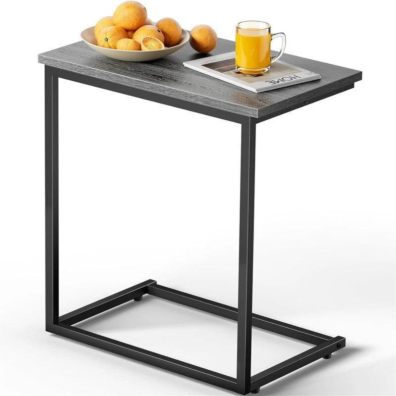 C Shaped End Table 27 inches High - 11.8D x 19.7W x 27H