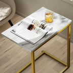 C Shaped End Table 27 inches High - 11.8D x 19.7W x 27H