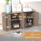 Sideboard Kitchen Buffet Coffee Bar Cabinet Accent Storage Cabinet Server Table