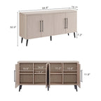Mid Century Modern 64.6 Inch Sideboard