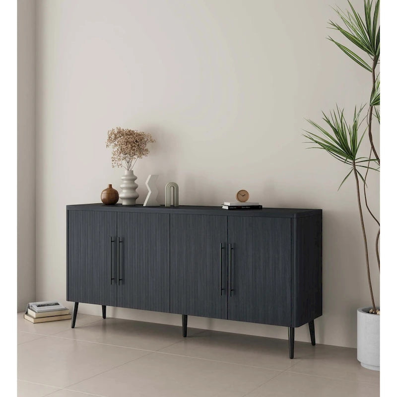 Mid Century Modern 64.6 Inch Sideboard