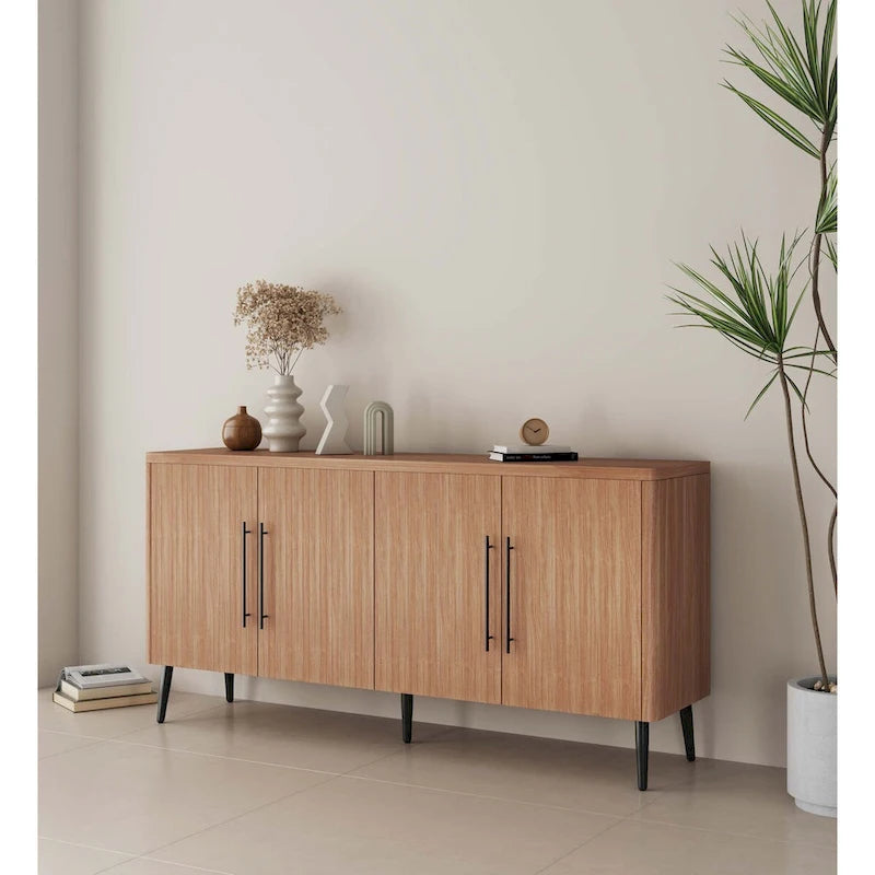 Mid Century Modern 64.6 Inch Sideboard